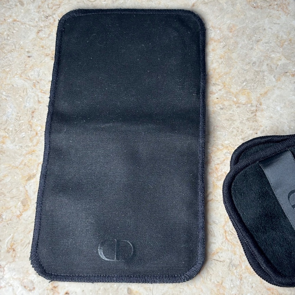 Dior‎ Reusable Makeup Remover Pads Set Storage Pouch Black White - Picture 5 of 10